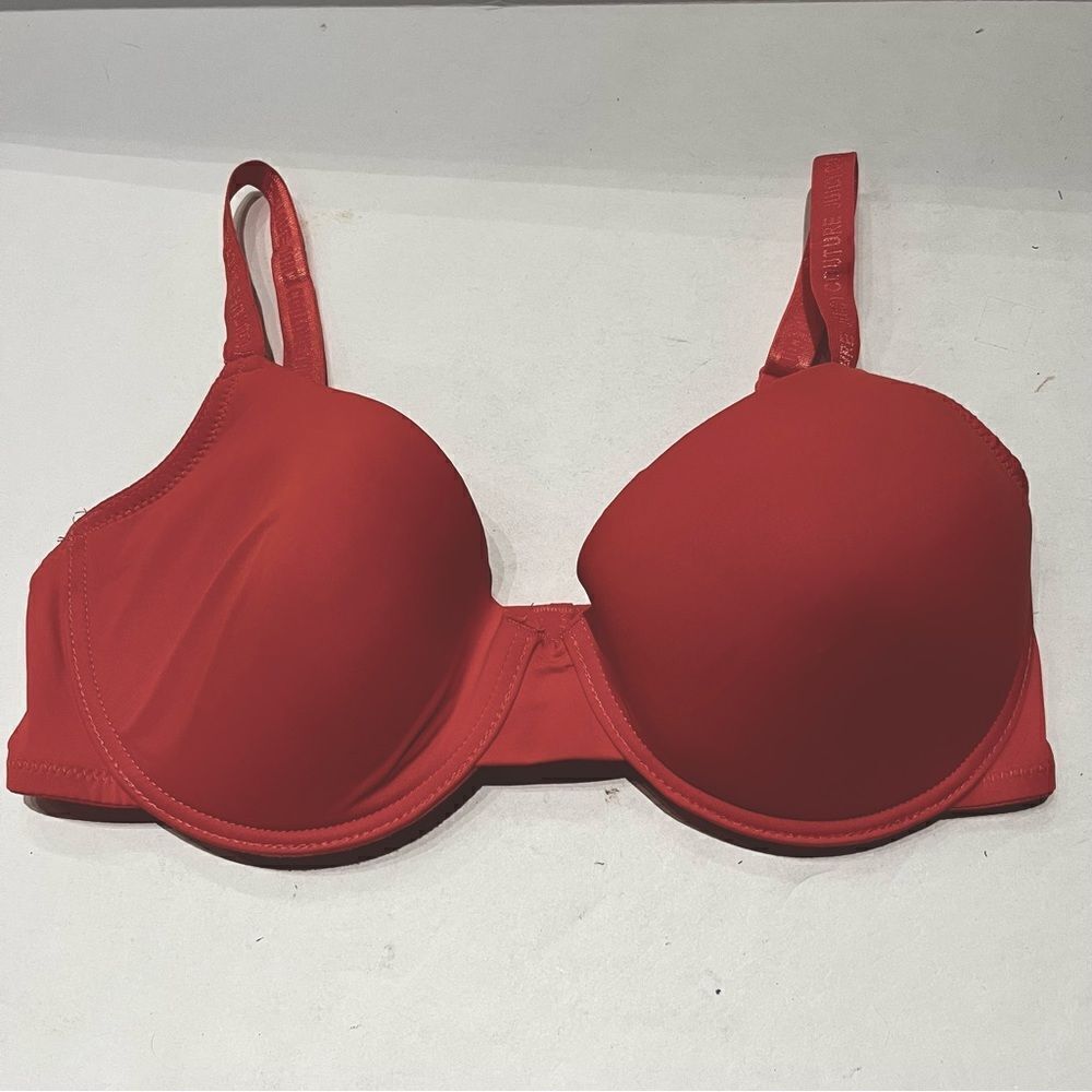 Juicy Couture Bra Underwire, Lightly Padded Coral Size 36D